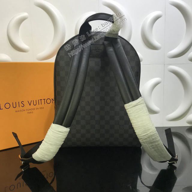 路易威登LV雙肩包 N40365 Josh雙肩包 lv新款男士後背包 lv黑格雙肩包  ydh3819